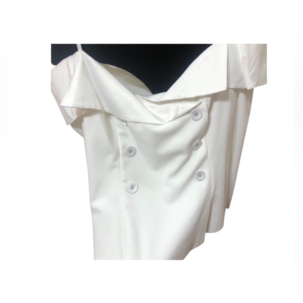 NWT ADRIANNA PAPELL | size 18 Charmeuse Crepe Satin Blouse off shoulders lovely